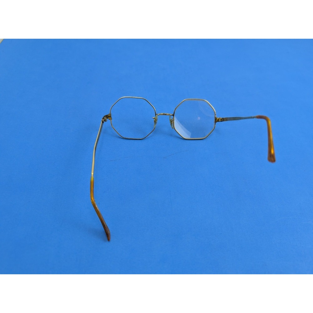 Vintage 1/20 12K GF Octagonal Glasses Frames For Parts Scrap